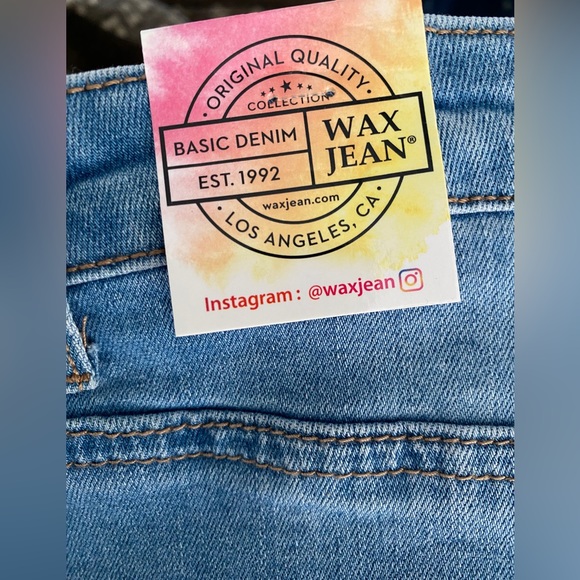 Wax Jean Basic‎ Denim Distressed Skirt Size M - Picture 7 of 14